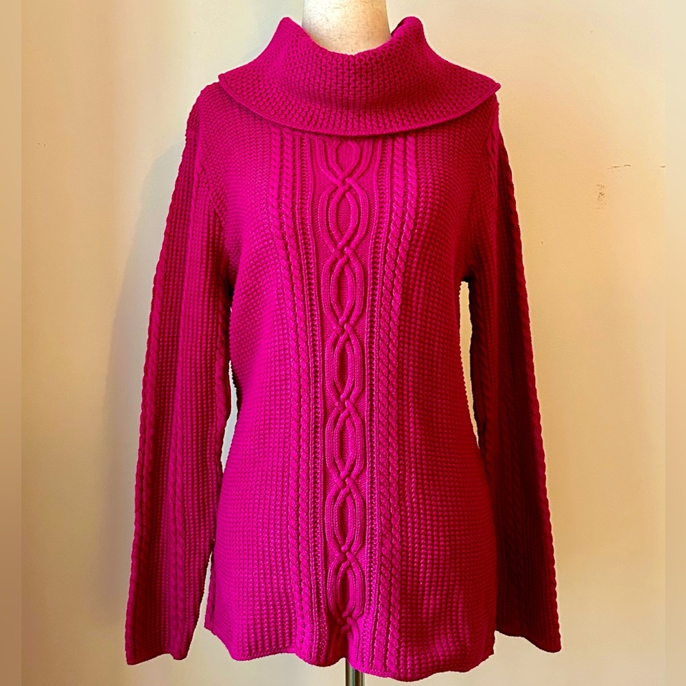 Fuchsia Cotton Sweater